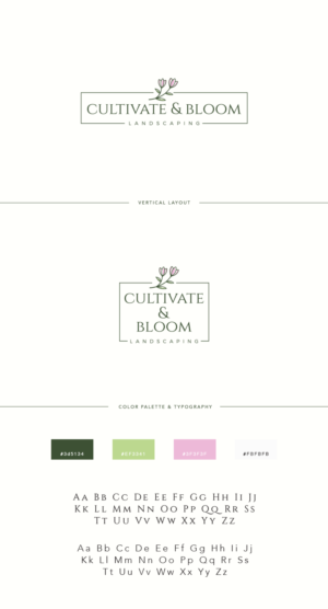 Cultivate and Bloom is the company name | Logo Design by GBDESIGN