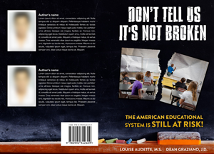 2 National award winning educators need a full wrap paperbook cover design