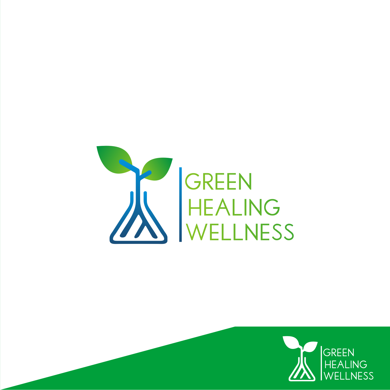 Logo Design by T I K H E - L M W for Green Healing Inc | Design #20783725