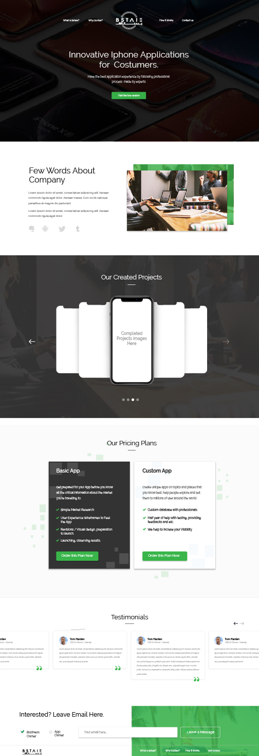 Web Design by TMockusBusiness for To co. | Design #20830892