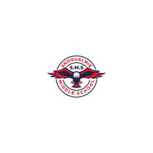 Text associated with the logo should say: Snoqualmie Middle School.   | Logo Design by Potatow