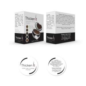 Thicken It 100% Scalp Coverage Powders | Verpackungs-Design von Shark1