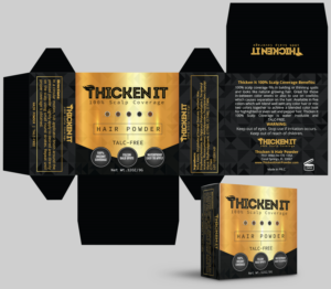 Thicken It 100% Scalp Coverage Powders | Verpackungs-Design von Navisol Creatives