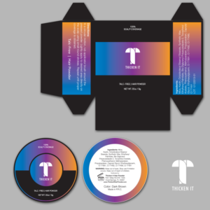 Thicken It 100% Scalp Coverage Powders | Verpackungs-Design von Ngoeg
