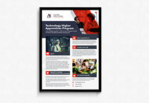 Corporate flyer introducing a brand new technology apprenticeship program in Australia! | Diseño de Flyer por Daniel James