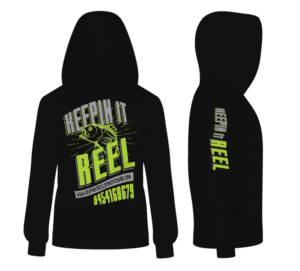 A catchy sweat shirt design for a fishing company | T-shirt Design by Taho Design