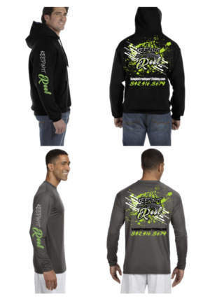 A catchy sweat shirt design for a fishing company | T-shirt Design by Amduat Design