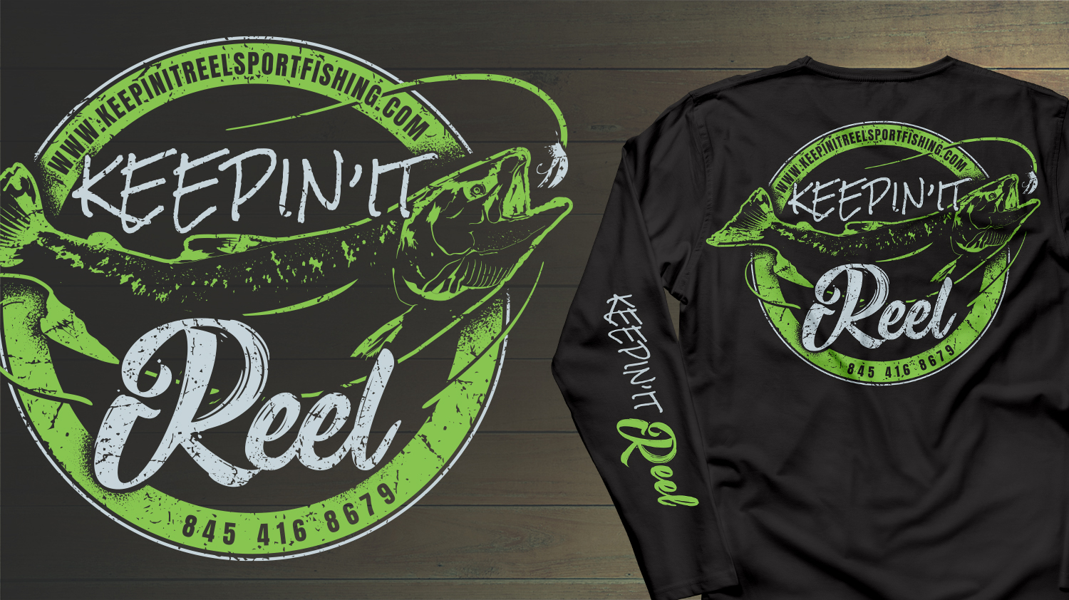 T-shirt Design by db1404 for Keepin it reel sportfishing | Design #20798134