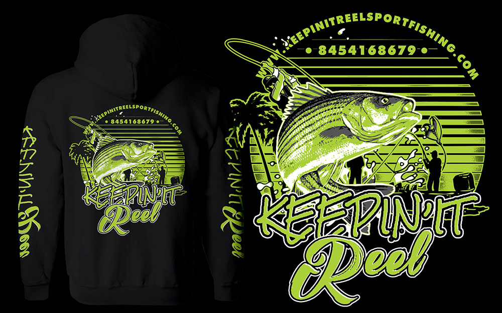 T-shirt Design by Bayu_susilo for Keepin it reel sportfishing | Design #20805279