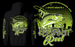 A catchy sweat shirt design for a fishing company | T-shirt Design by Bayu_susilo