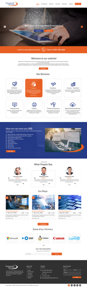 IT company requires website redesign | Web Design par bdesigner9