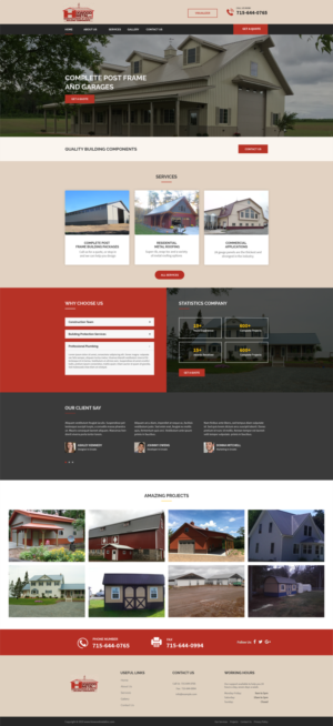 metal roofing website | Diseño Web por designerkochi