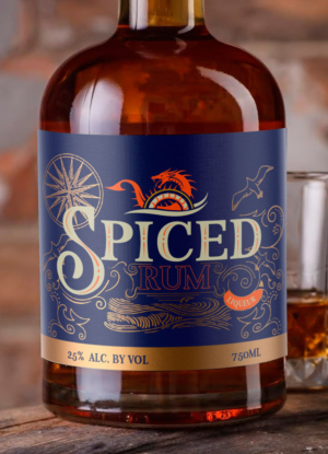 Hellsmouth Rum Liqueur Bottle Label | Label Design by Soluciones Creativas