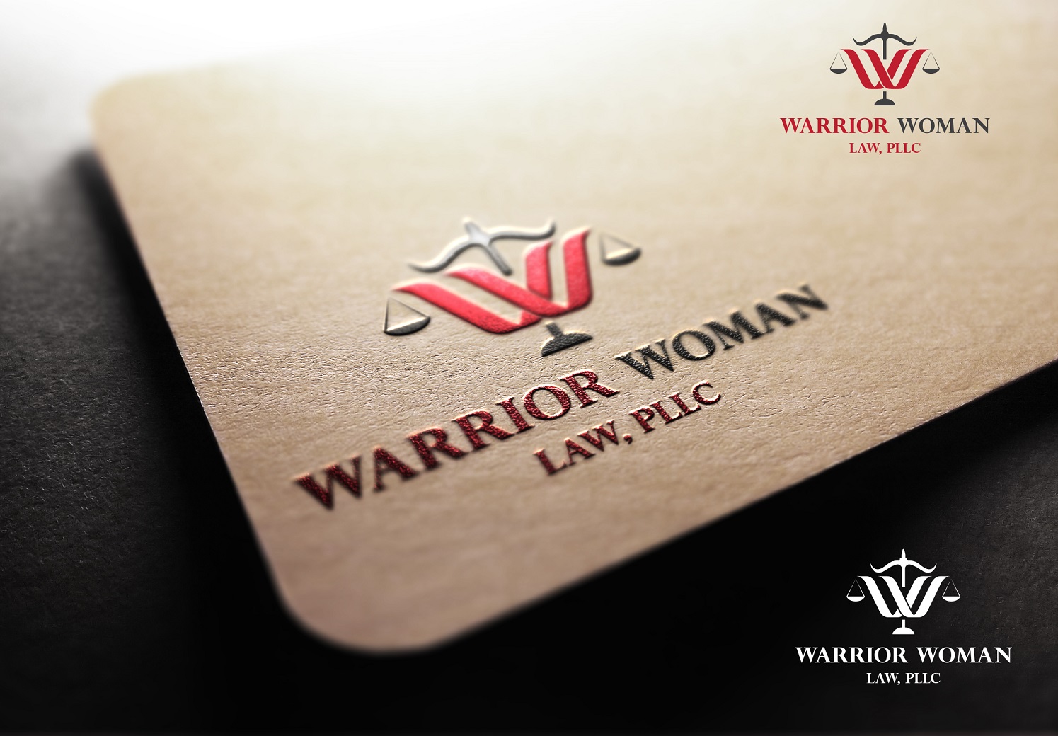 Logo Design by FerTouch Arts for Warrior Woman Law, PLLC | Design #20815171