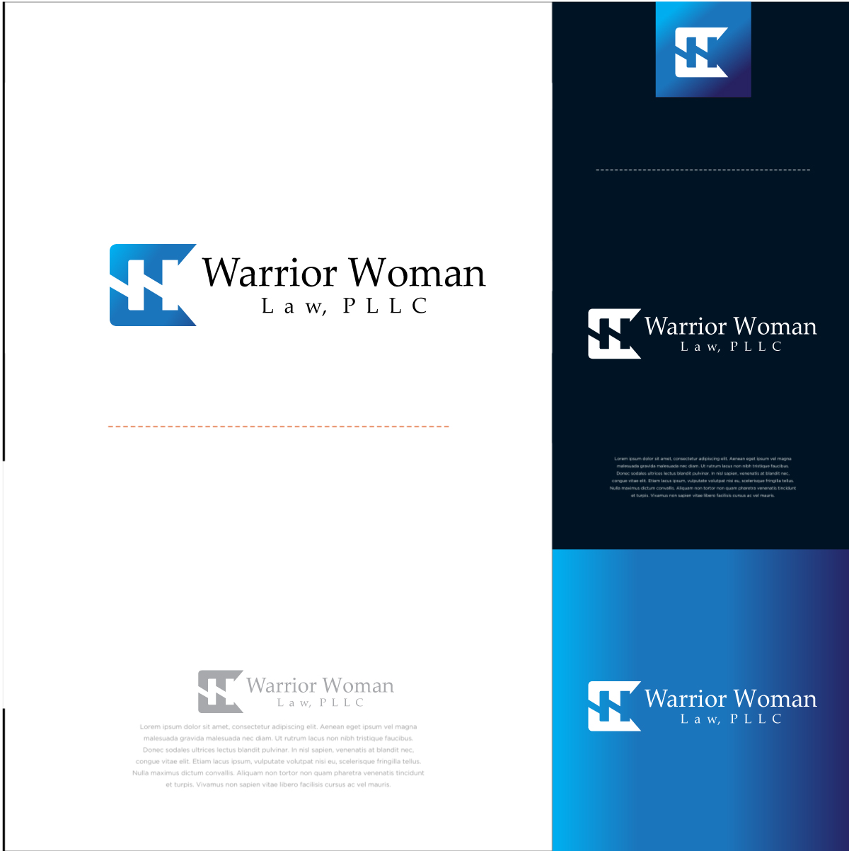Logo Design by Vision Exalt Technology for Warrior Woman Law, PLLC | Design #20815283