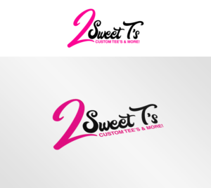 2 Sweet T's /tag line is Custom Tee & More! | Logo Design by AFD
