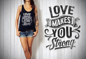Love Makes You T-Shirt Company | T-shirt Design by Jonya