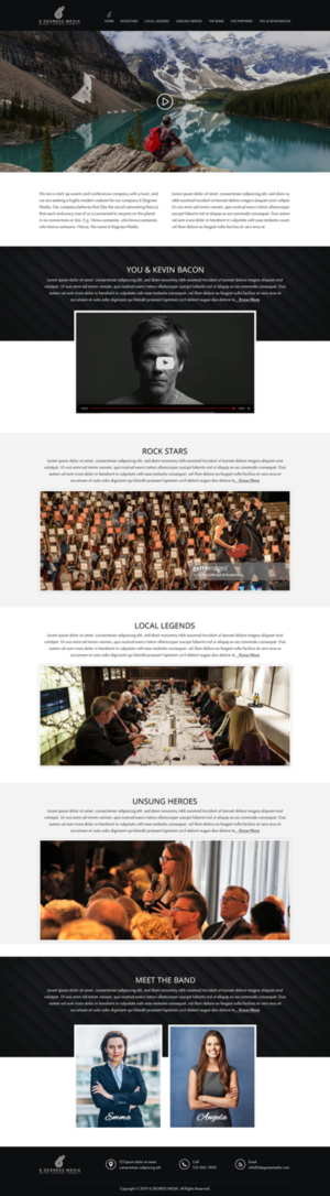 Create the BEST and COOLEST website for events and media company! | Web Design par Sbss