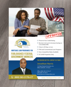 Flyer Design by alex989 for 1st Step Financial Services, Inc. | Design: #20801800