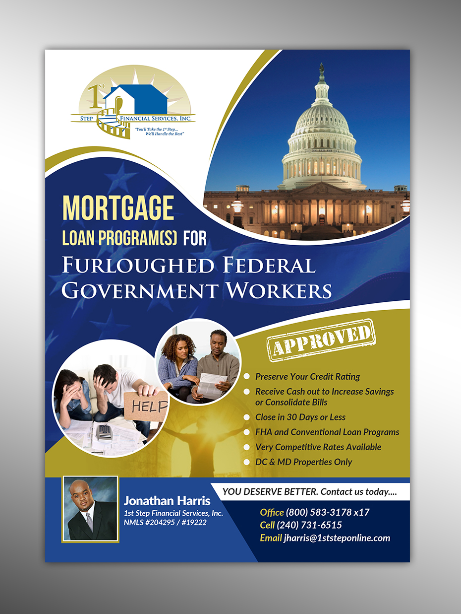 Design de Flyer par innovative earth pour 1st Step Financial Services, Inc. | Design #20802899