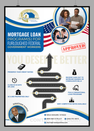 Mortgage Loan Program(s) for Furloughed Federal Government Workers | Flyer-Design von SAI DESIGNS