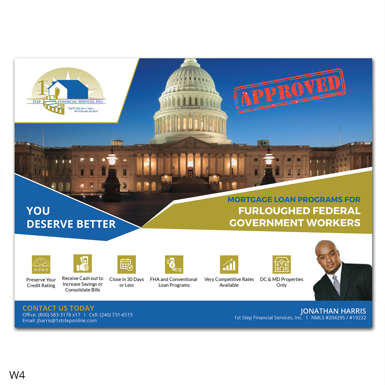 Flyer Design by Designanddevelopment for 1st Step Financial Services, Inc. | Design: #20817246