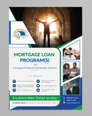 Flyer Design by ilovedesign1 for 1st Step Financial Services, Inc. | Design: #20803252