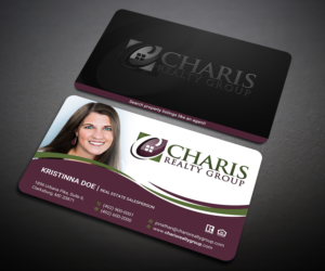 Charis Realty Business Cards template for all our agents.  | Business Card Design by Designers Hub