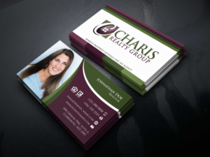 Charis Realty Business Cards template for all our agents.  | Business Card Design by JK18