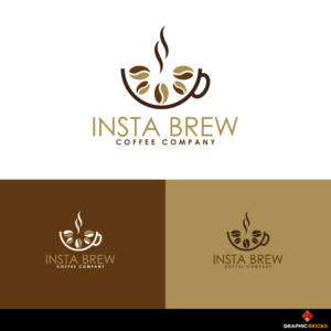 Insta Brew Coffee Company  | Diseño de Logo por Graphic Bricks