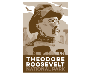T-shirt for Theodore Roosevelt National Park | T-shirt Design by Buck Tornado