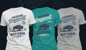 T-shirt for Theodore Roosevelt National Park | T-shirt Design by Ena