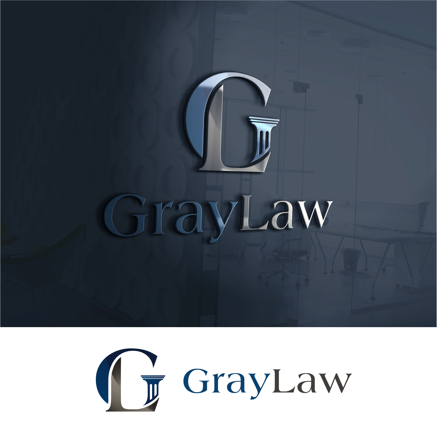 Logo Design by Art Punk for Gray Law Group | Design #20819296