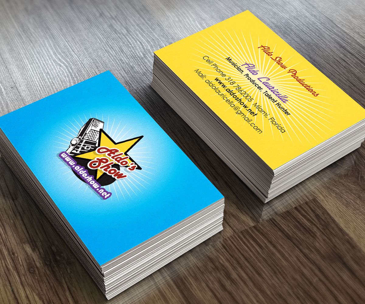 Business Card Design by see why for AldoShow | Design #2922763