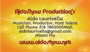 Business Card Design by Mr.Y for AldoShow | Design: #2921906