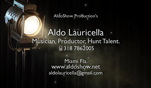 Business Card Design by Rafael Marcon for AldoShow | Design: #2927818
