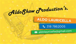 Business Card Design by Krishna for AldoShow | Design #2942758
