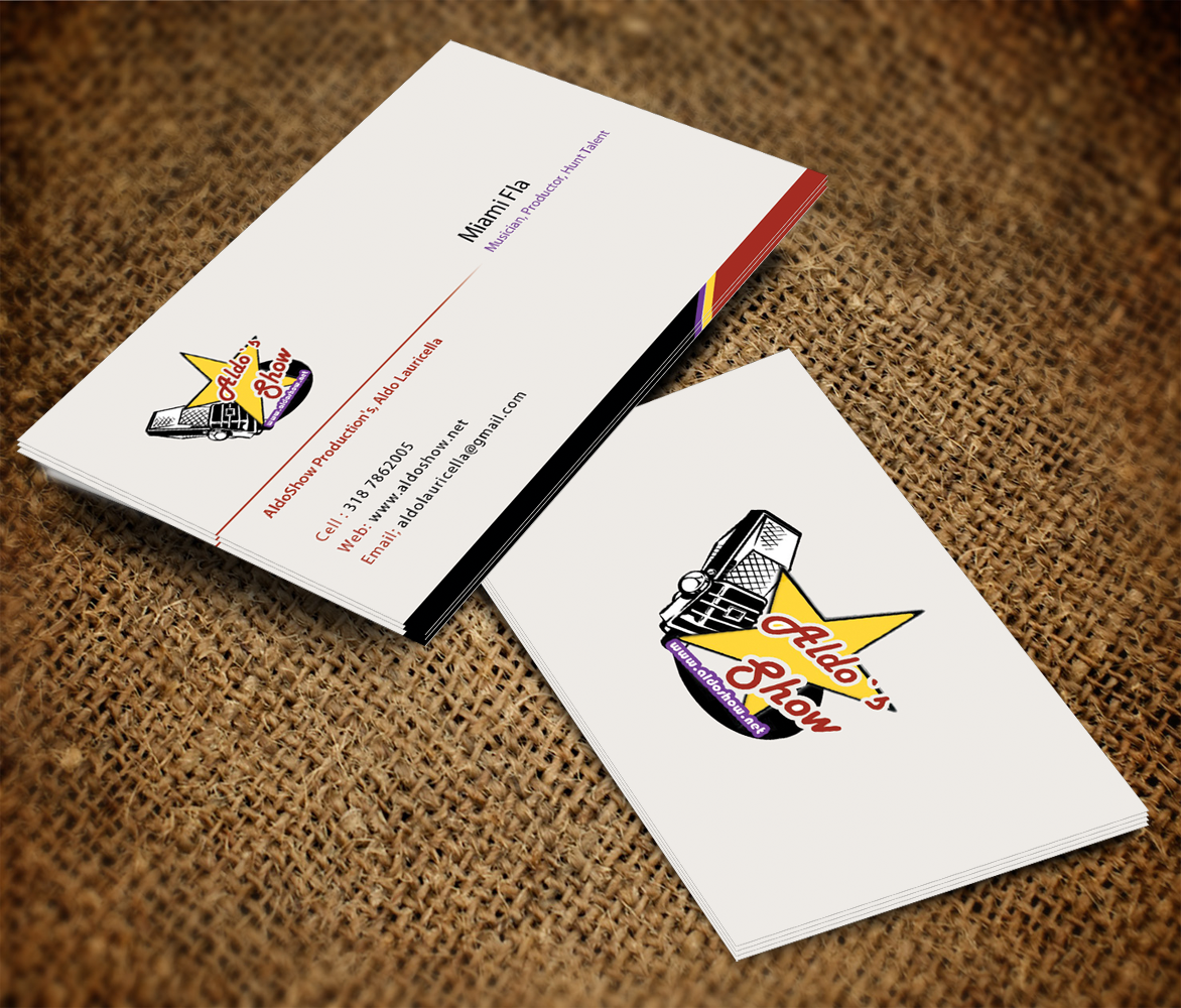 Design de Carte de Visite par doaa.fatima pour AldoShow | Design #2944895