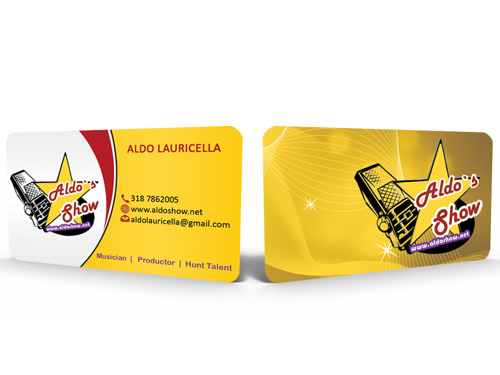 Business Card Design by Hardcore Design for AldoShow | Design: #2947424