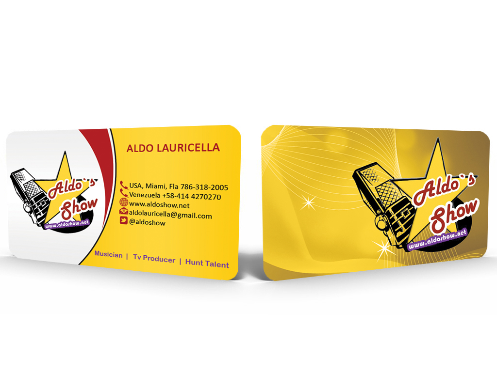 Business Card Design by Hardcore Design for AldoShow | Design #2956829
