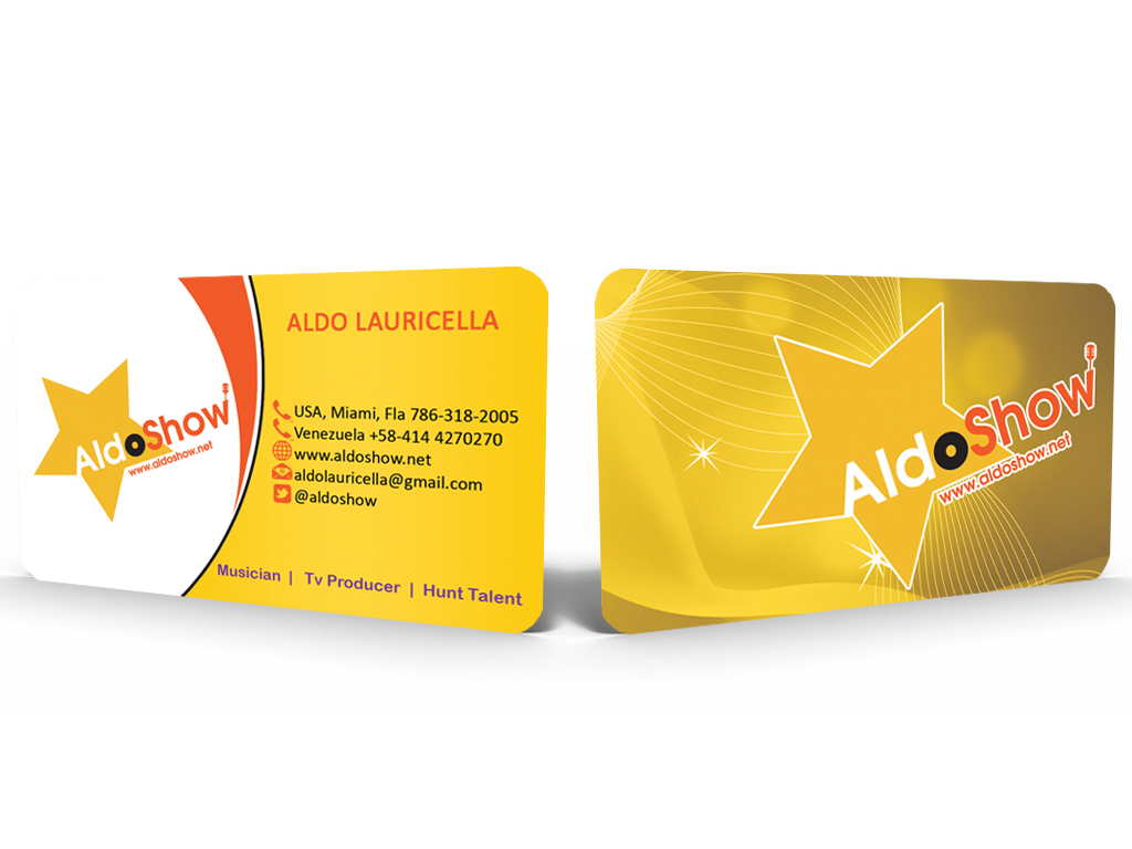 Diseño de Tarjeta de Presentación por Hardcore Design para AldoShow | Diseño #2968892