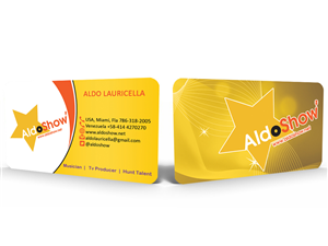 Business Card Design by Hardcore Design for AldoShow | Design: #2968892