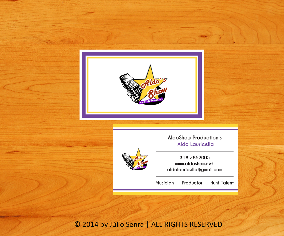 Business Card Design by JS Studio for AldoShow | Design #2948516