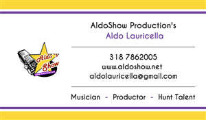 Business Card Design by JS Studio for AldoShow | Design: #2948642