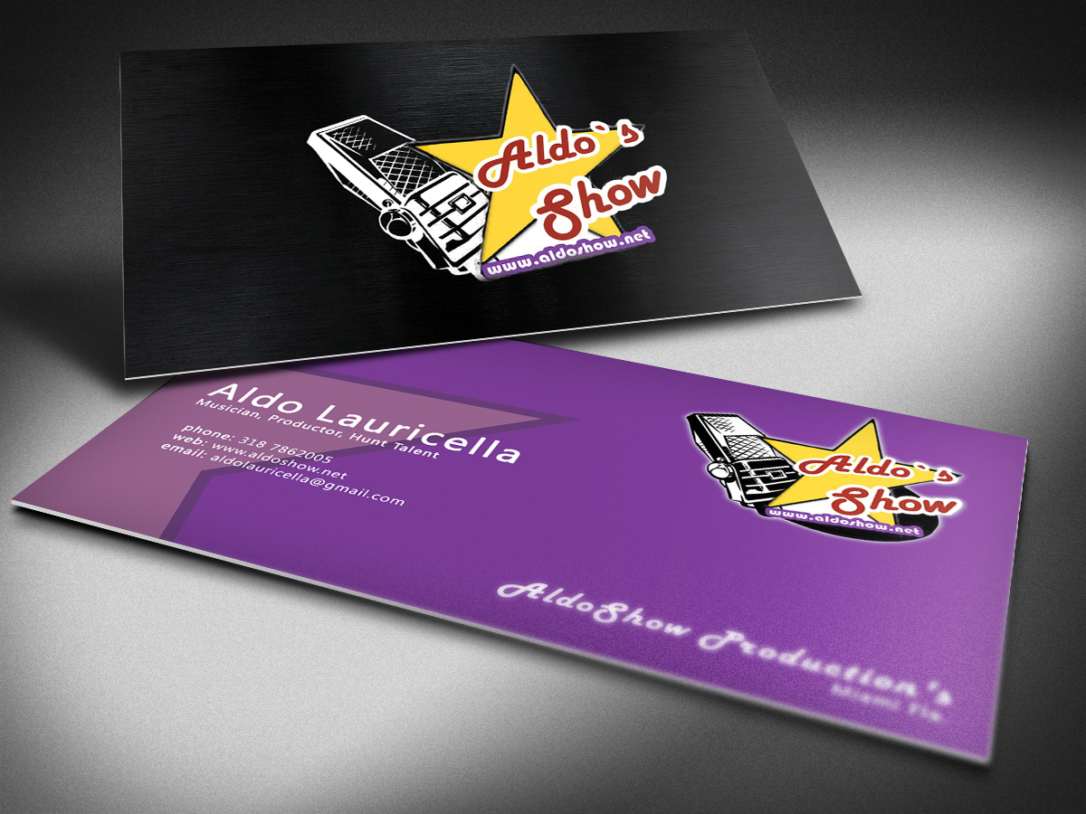 Diseño de Tarjeta de Presentación por FutureDesigne para AldoShow | Diseño #2944300