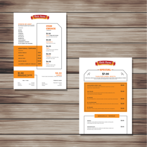 Diseño de Menú por YNS PRODUCTION para este proyecto | Diseño: #20844736