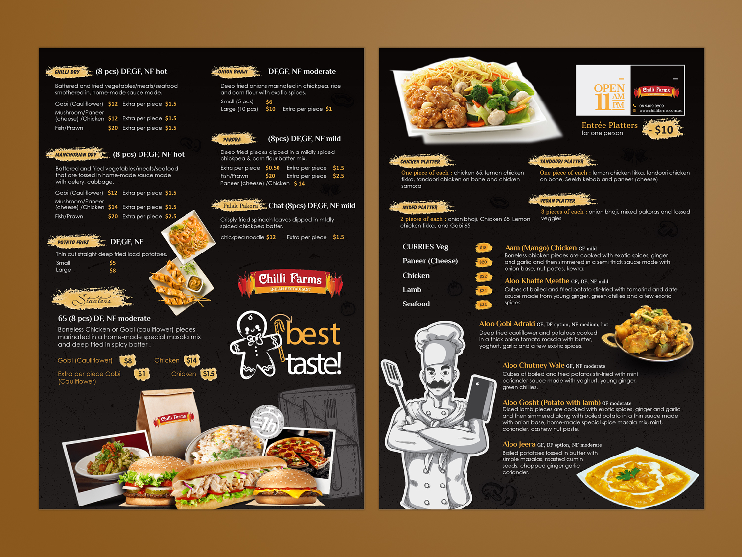 Menu Design by ilovedesign1 for this project | Design #20828894