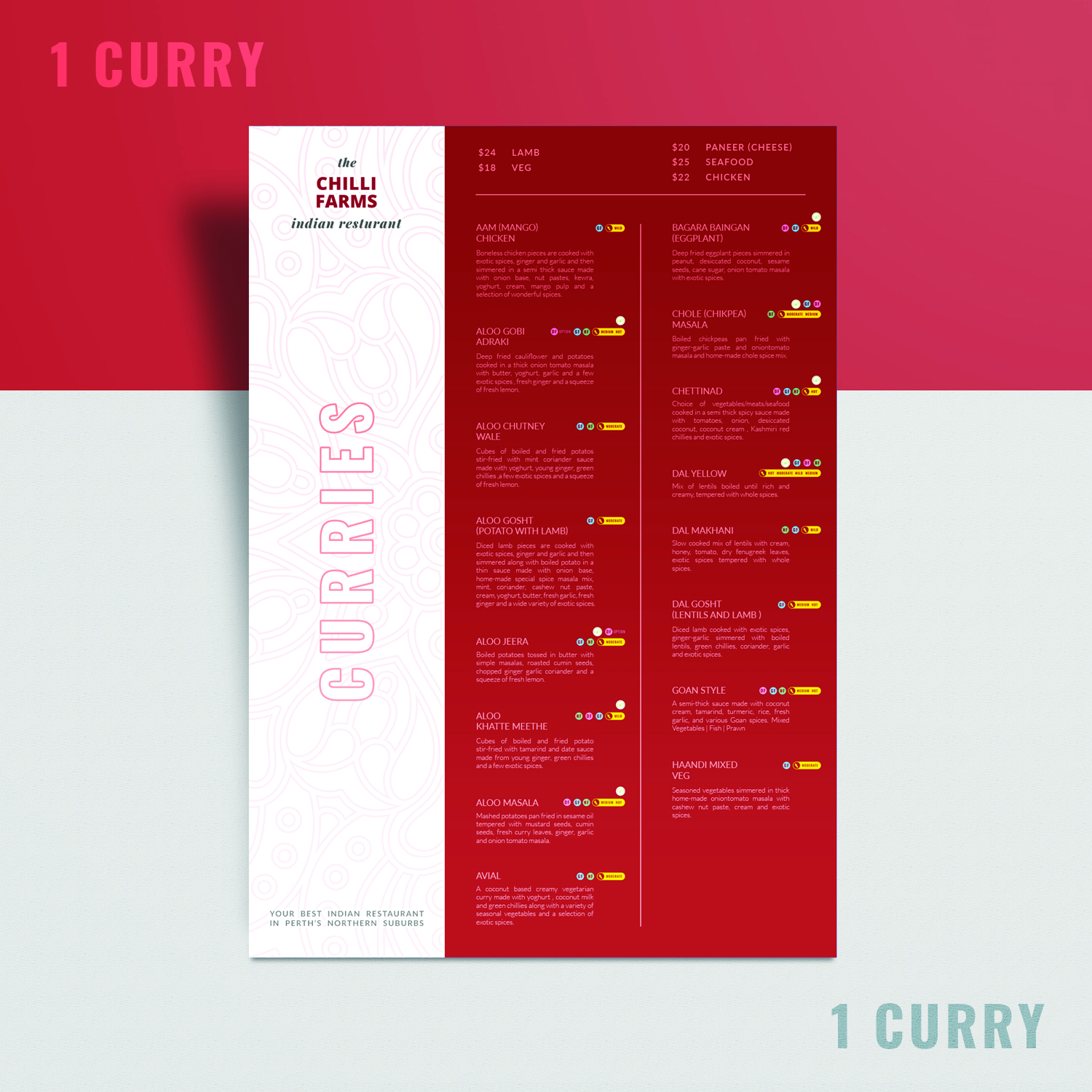 Diseño de Menú por Azmat-ullah para este proyecto | Diseño #20867029