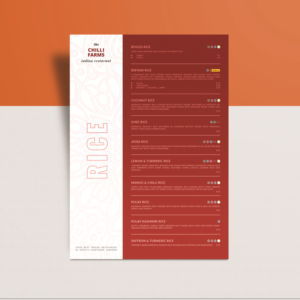 Menu Design by Azmat-ullah for this project | Design: #20868500