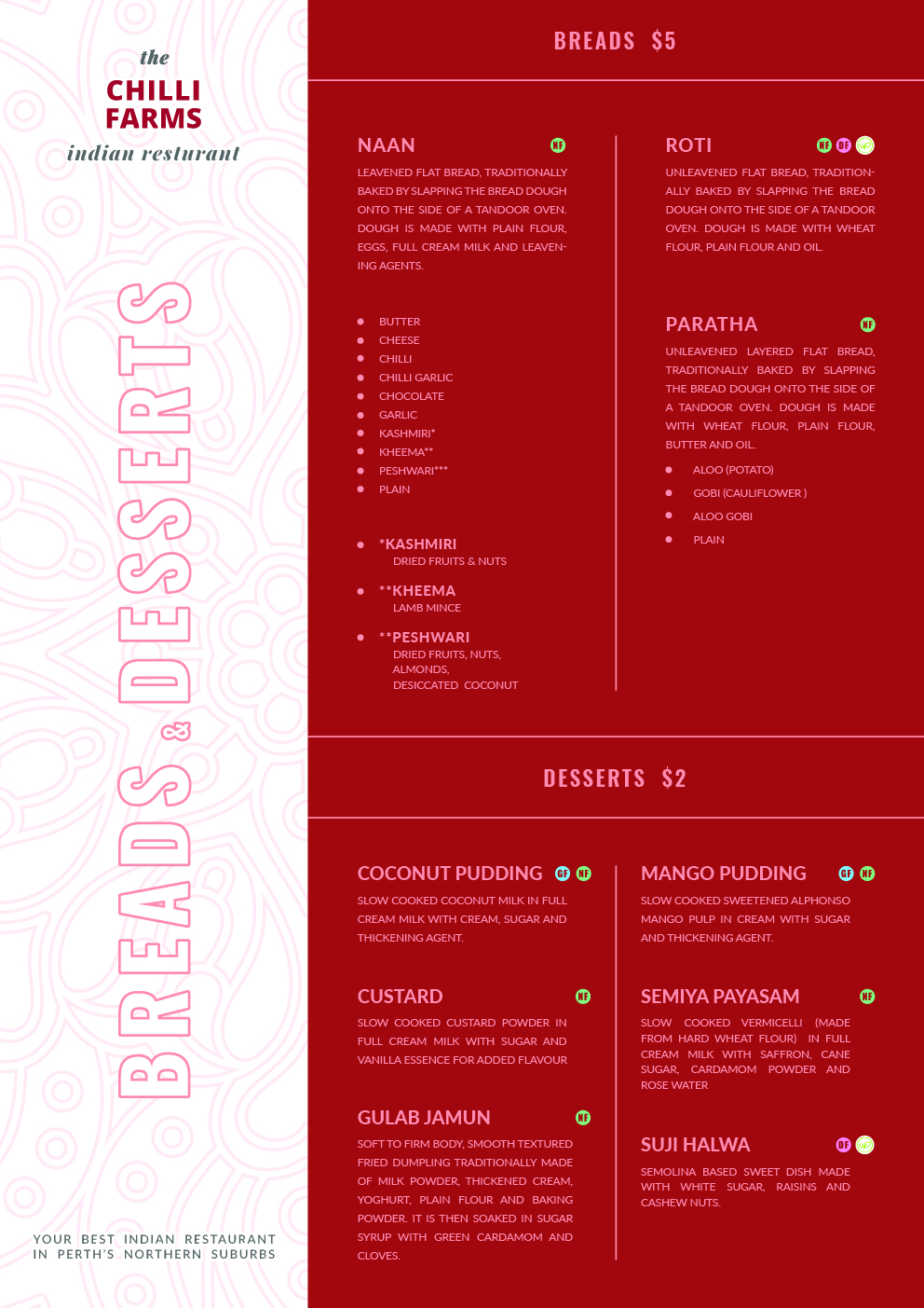 Diseño de Menú por Azmat-ullah para este proyecto | Diseño #20868582